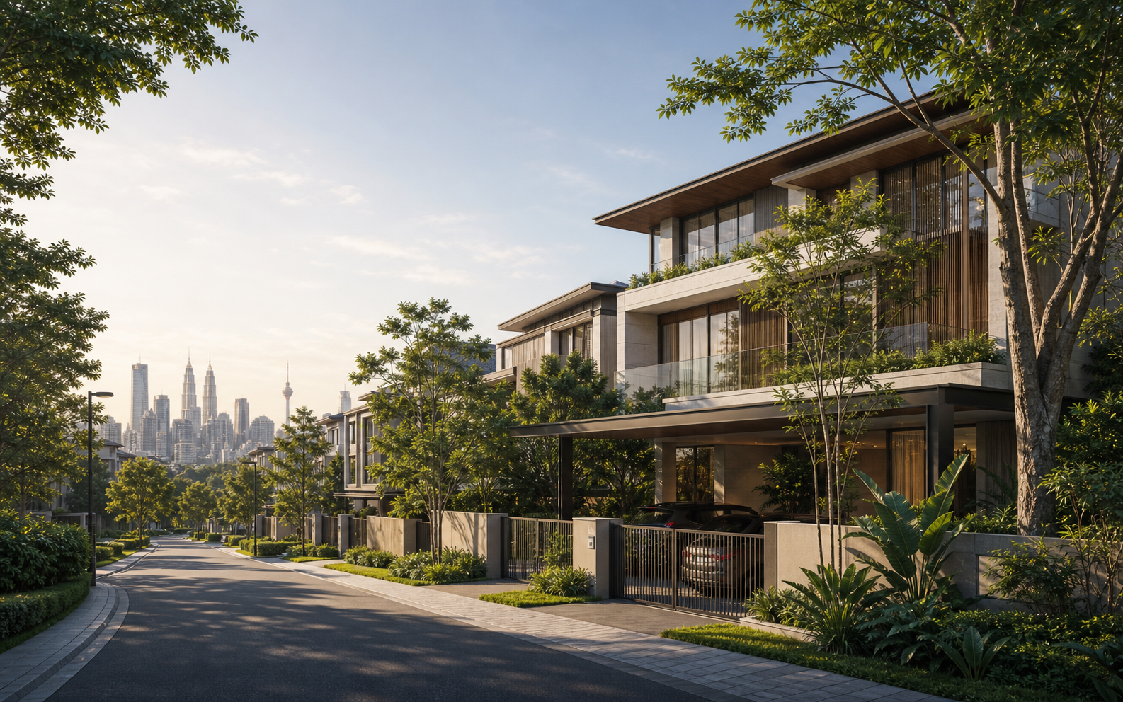 Kuala Lumpur landed luxury project in a leafy upscale neighbourhood